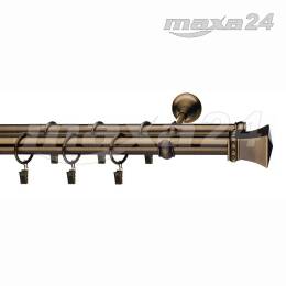 STYLUS Φ25/19mm HEKLA 200 cm MOSIĄDZ ANTYCZNY karnisz podwójny Vidella